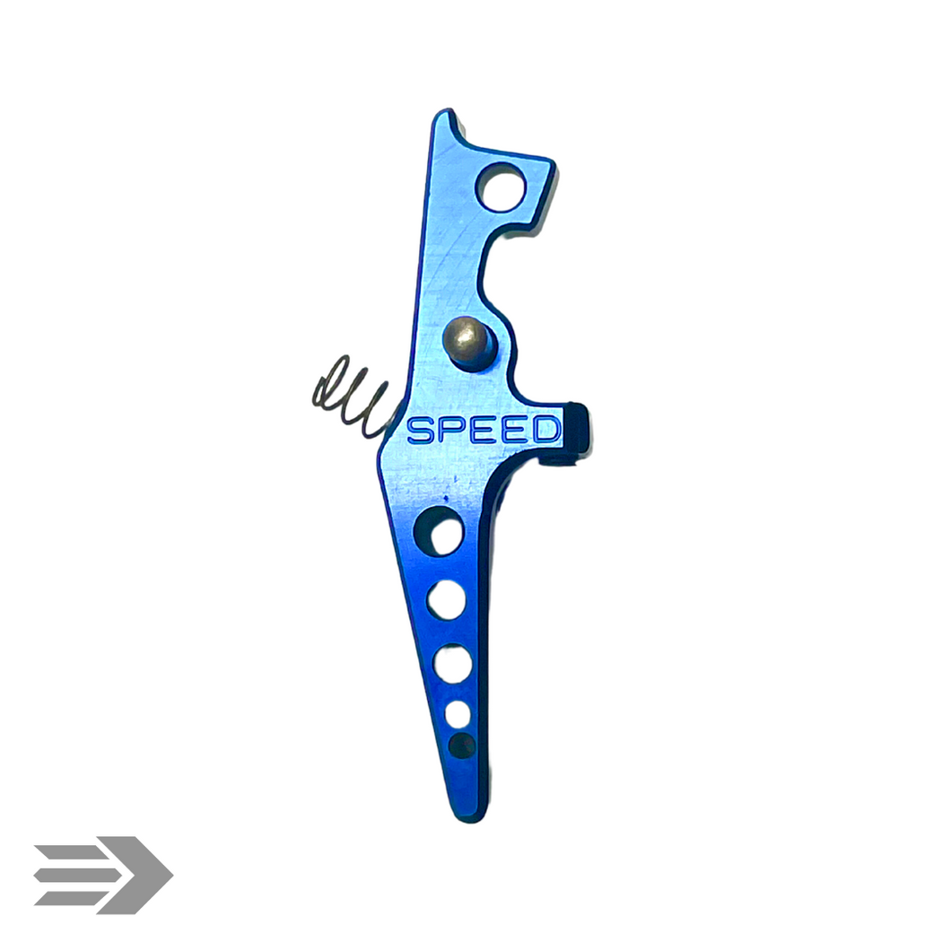 SPEED Airsoft Tunable Blade Trigger - Blue