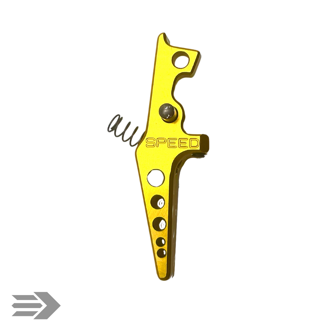 SPEED Airsoft Tunable Blade Trigger - Gold