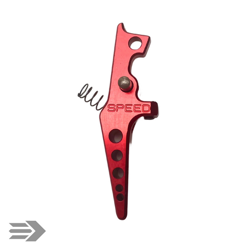 SPEED Airsoft Tunable Blade Trigger - Red